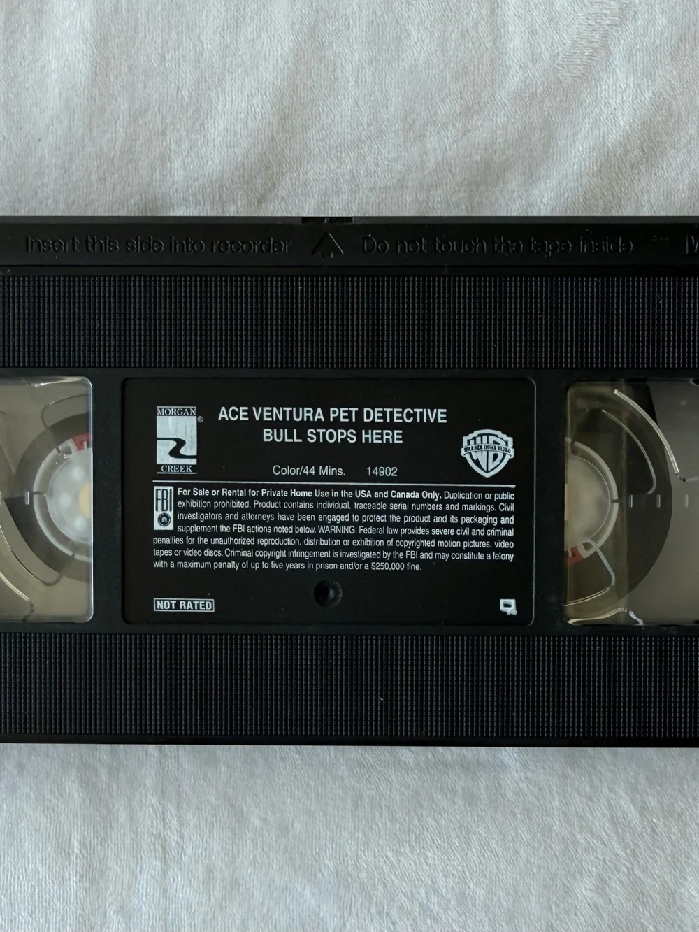 Vintage Ace Ventura Pet Detective the bull stops here rare Hollywood video